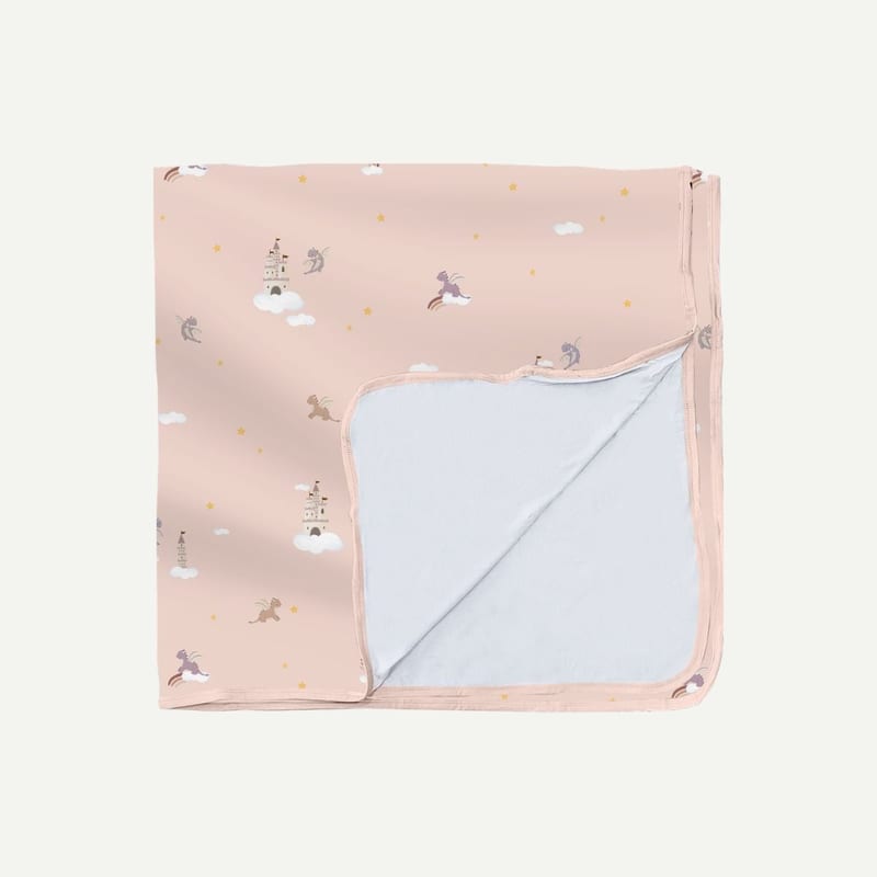 Elly Milley Signature Air Bamboo™ Baby Blanket - Pink Dreamy Dragon