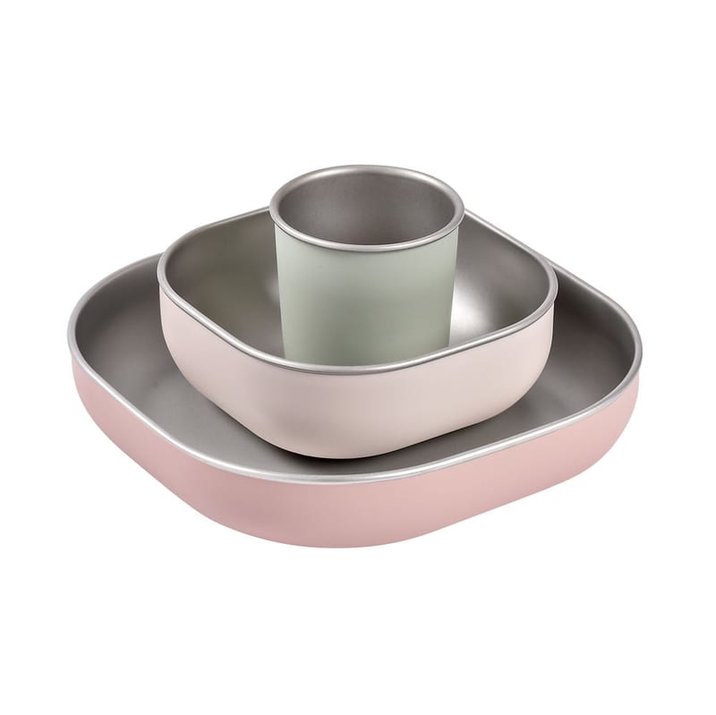 Beaba Stainless Steel Meal Set - Clay