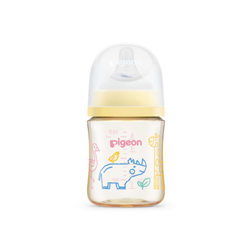 Pigeon SofTouch Nursing Bottle PPSU 160ml Safari Doodles