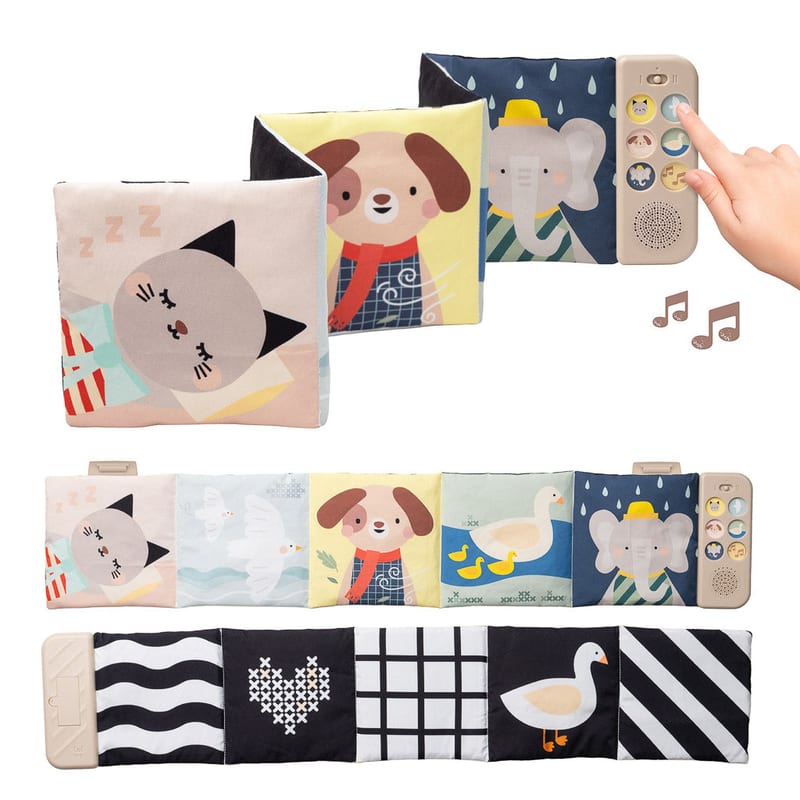 Taf Toys Soothing Sounds Book | Newborn Sensory & Travel Toy (0m+)