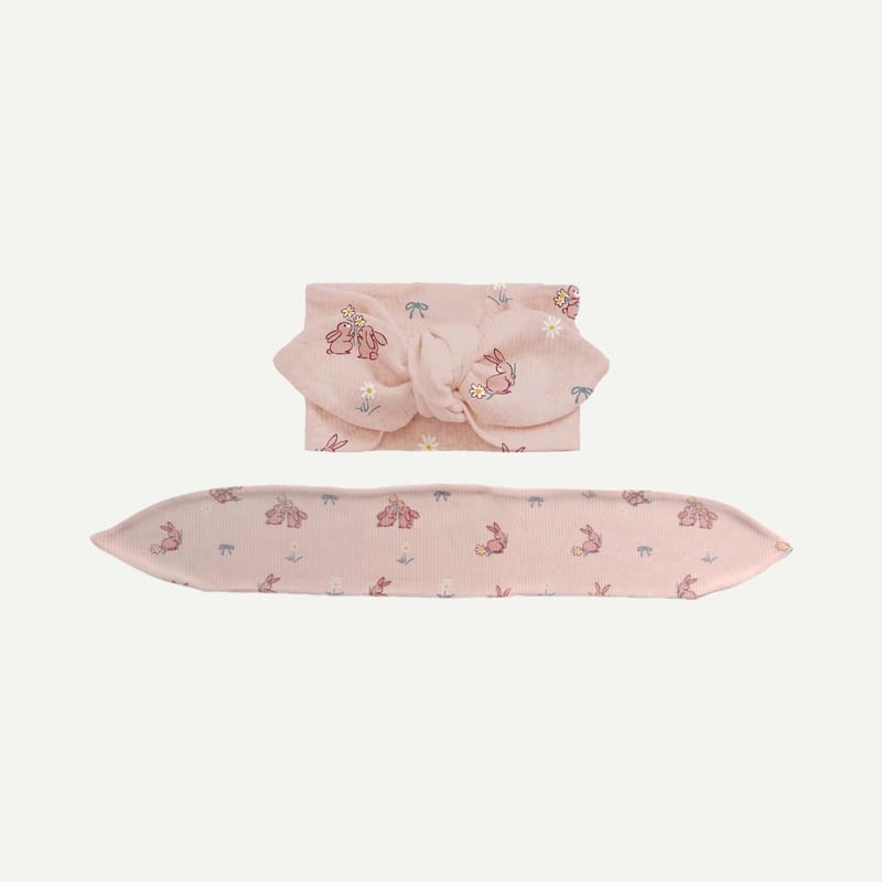 Elly Milley TENCEL™ Organic Cotton / Camélia Headband - Spring Bunny