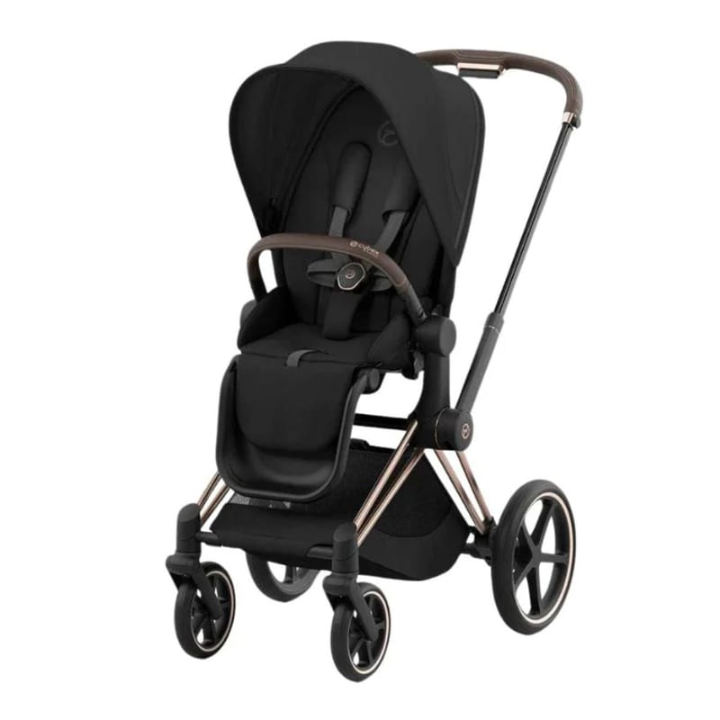 Cybex Priam 4 Rose Gold Frame with Sepia Black Seat Pack