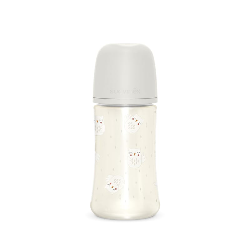 Suavinex Bonhomia Feather Baby Bottle SX Pro 270ml Medium Flow 3+ Months - Beige