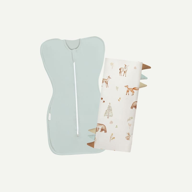 Elly Milley BUNDLE Signature Air Bamboo™ Swaddle Sleeping Bag & Medium Pillow / Newborn Set