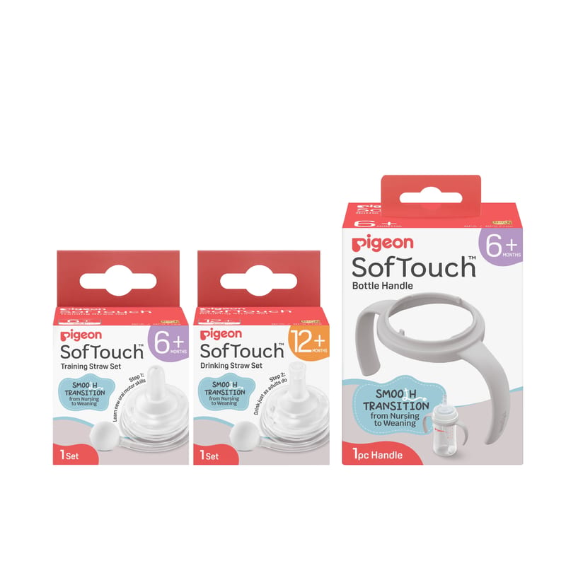 Pigeon SofTouch Weaning Set Bottle Conversion Kit 3-Piece
