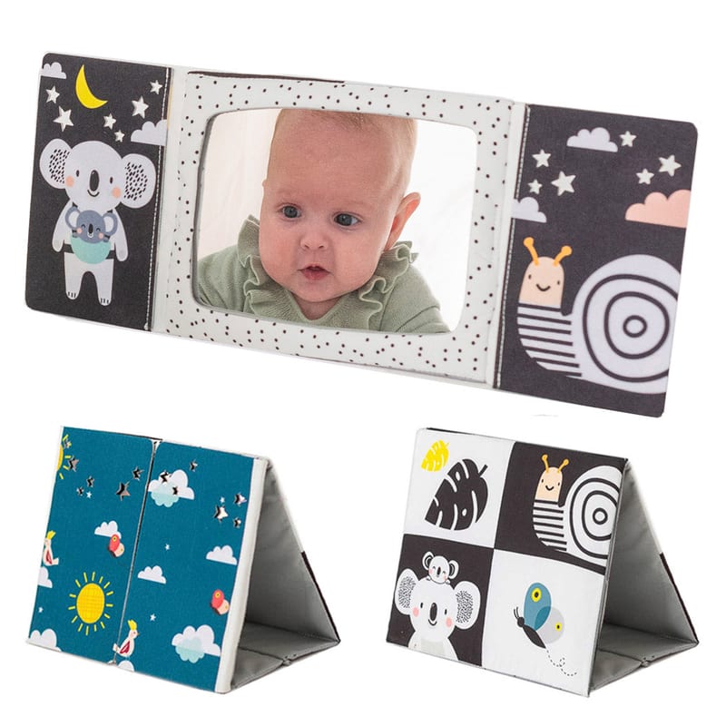 Taf Toys Tummy-Time Mirror Book | 0 months+