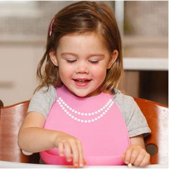 Make My Day Bib - Breakfast At Moms Pink