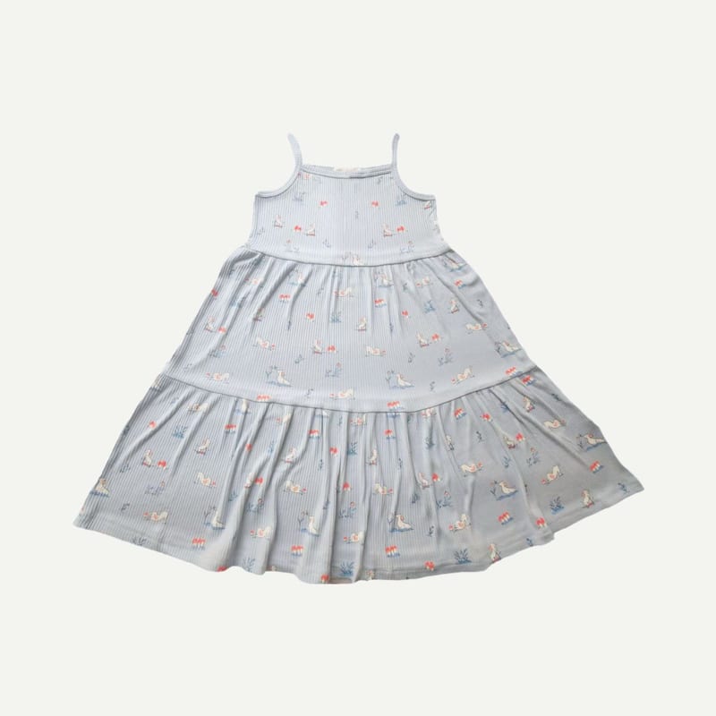 Elly Milley TENCEL™ Organic Cotton / Pétale Dress - Pup Meadow