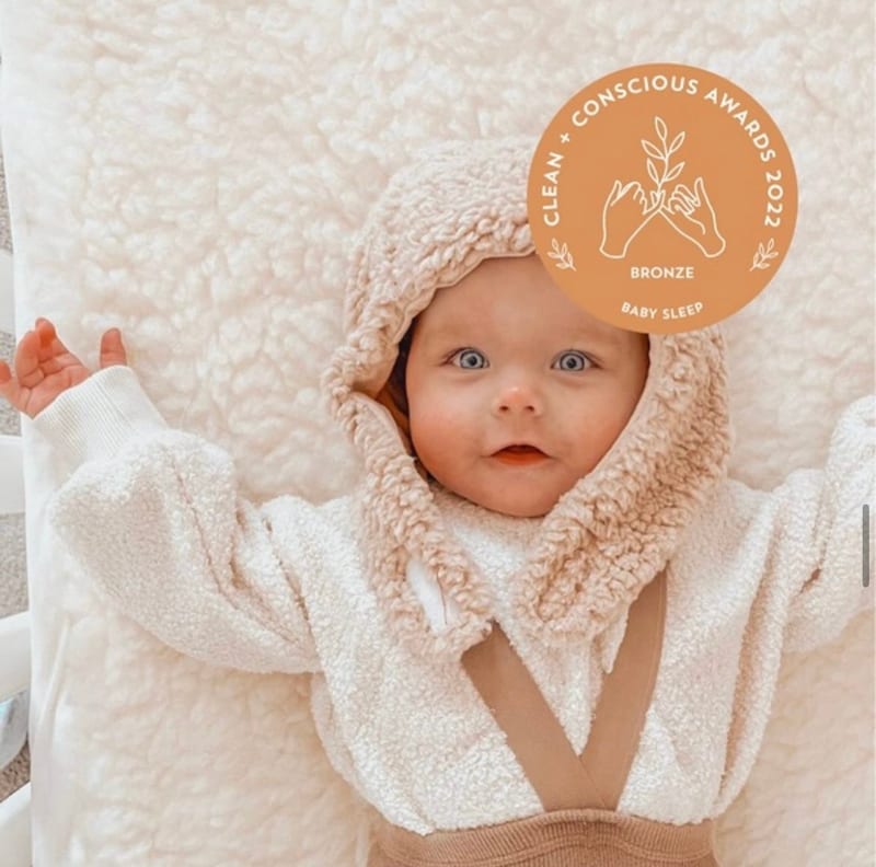 Staydry Lambswool Cot Mattress Topper for Babies
