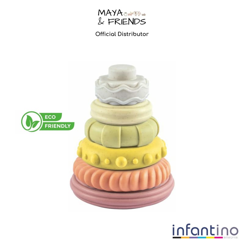 Maya & Friends Bio 6pcs Stacking Ring Set