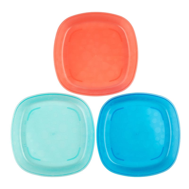 Dr. Brown's Toddler Plate 3-Pack BPA-Free Stackable Dishwasher Safe
