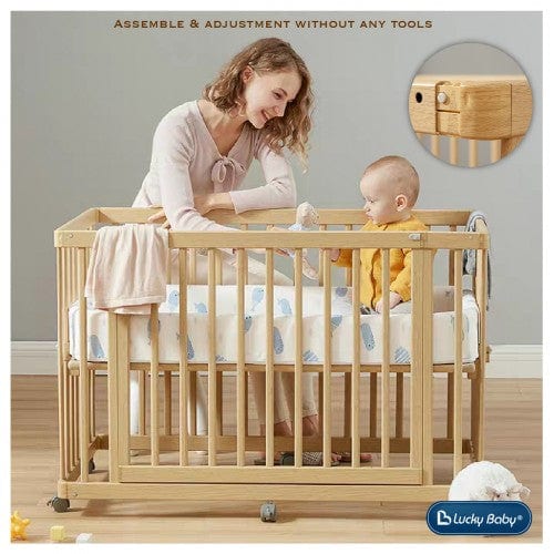Lucky Baby 280072 Lettino Rovolutionary Cot - White