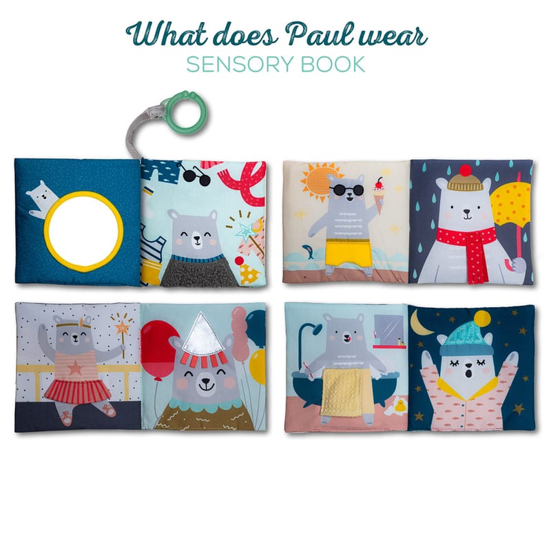 Taf Toys What does Paul Wear Book | 6 months+