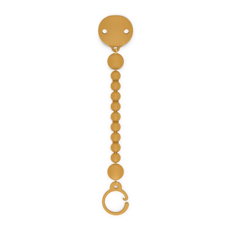 Suavinex Colour Essence Silicone Bobble Soother Clip - Mustard