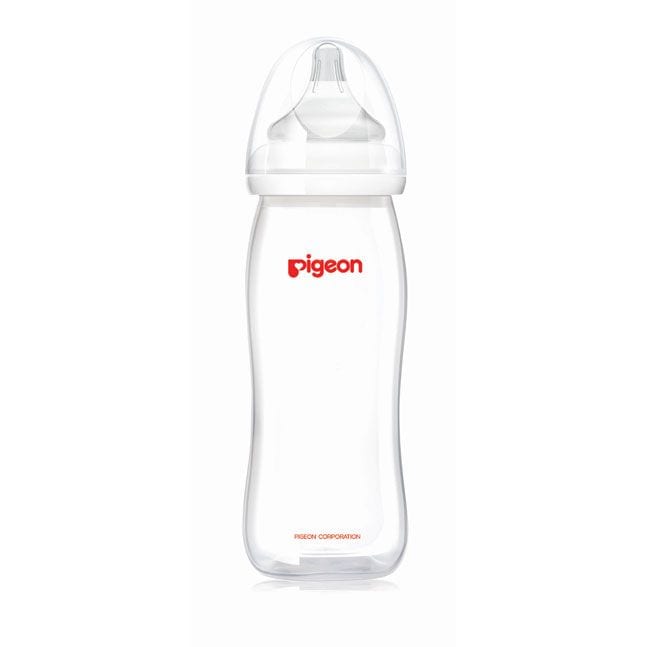 Pigeon Wide-Neck Softouch Peristaltic Plus Nursering Bottle - 330ml