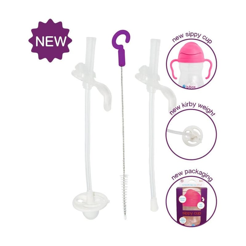 B.Box Replacement Straw Pack (New Version for 2019 Sippy Cup)