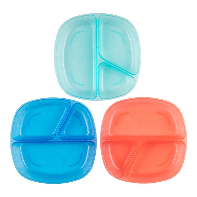 DR. BROWN'S Divided Plate, 3-Pack