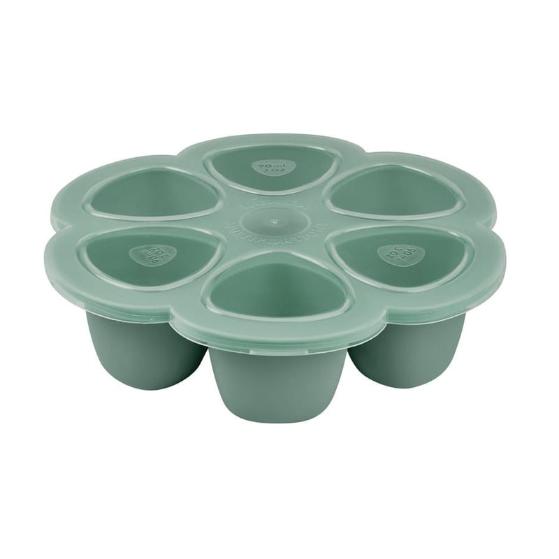 Beaba Multiportions Silicone Freezer Tray 6 x 90ml - Sage Green