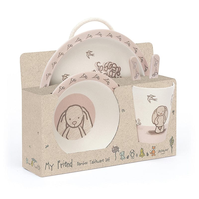 JellyCat My Friend Bunny Bamboo Set