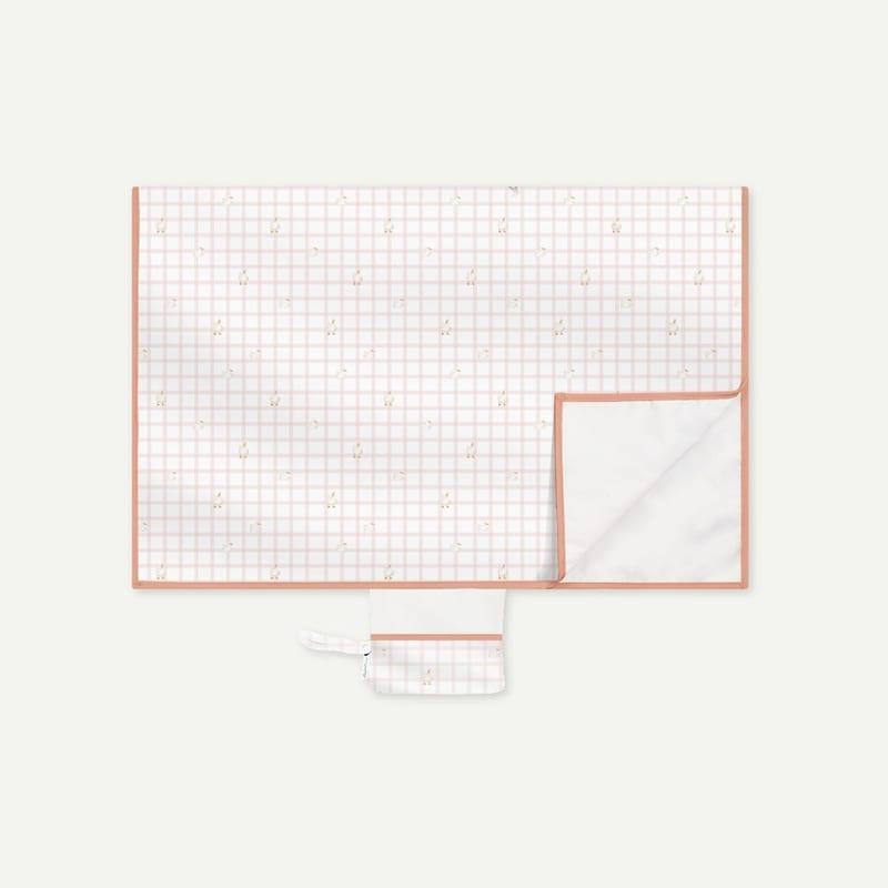 Elly Milley EasyPack Diaper Changing Mat - Gingham Pink Ducky