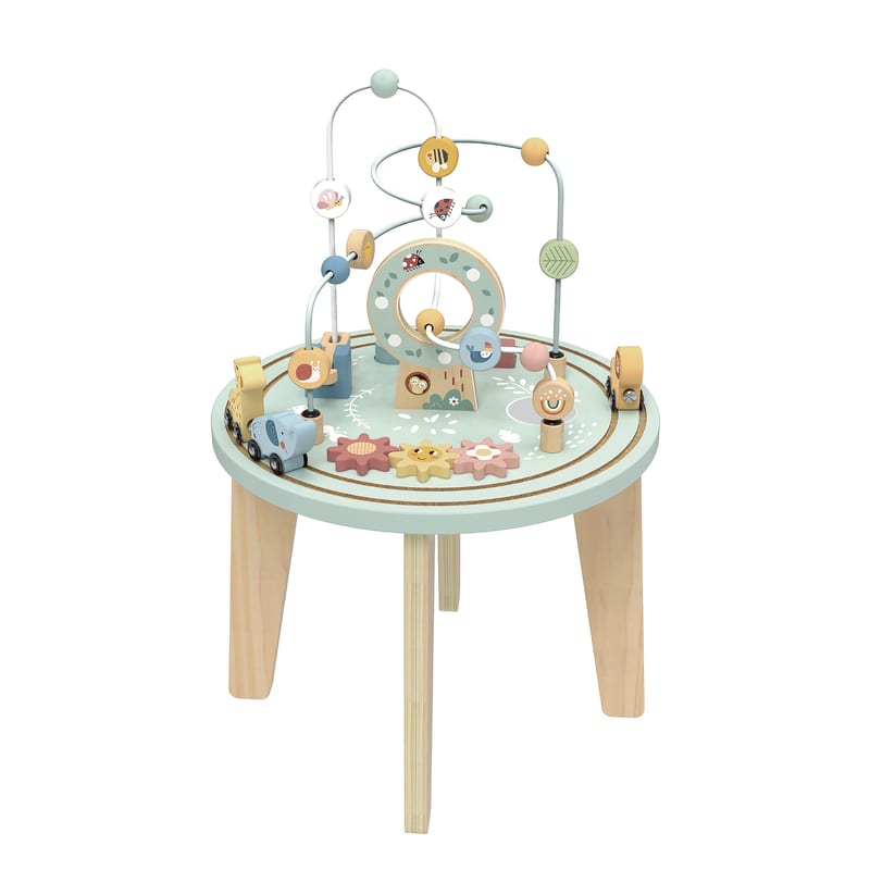 Lucky Baby Tookytoy TH712N Montessori Educative Learning Wooden Activity Table Sensory Toy