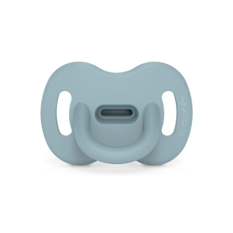 Suavinex Colour Essence All Silicone Soother with SX Pro Physiological Teat 0-6M - Blue