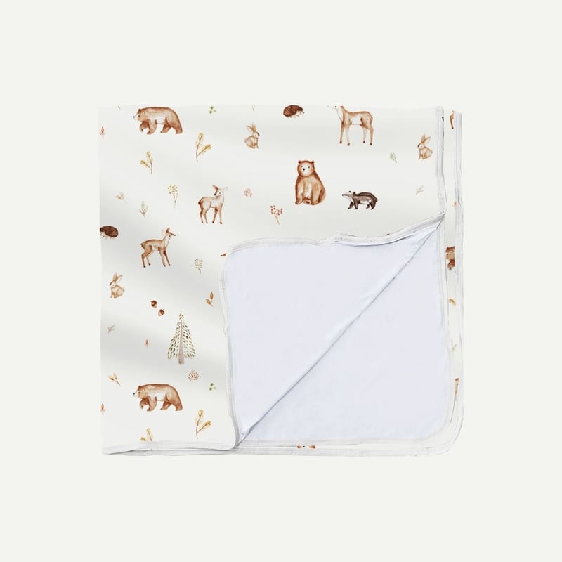 Elly Milley Signature Air Bamboo™ Baby Blanket - Forest Friends