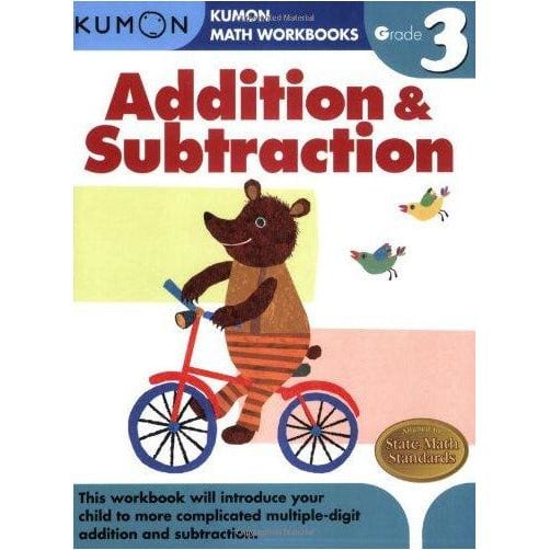 Kumon Math Workbooks Grade 3 Addition & Subtraction