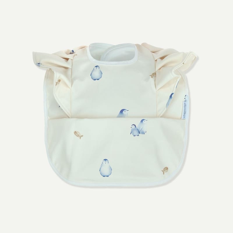 Elly Milley PlayKidz Bulle Ruffled Bib - Penguin