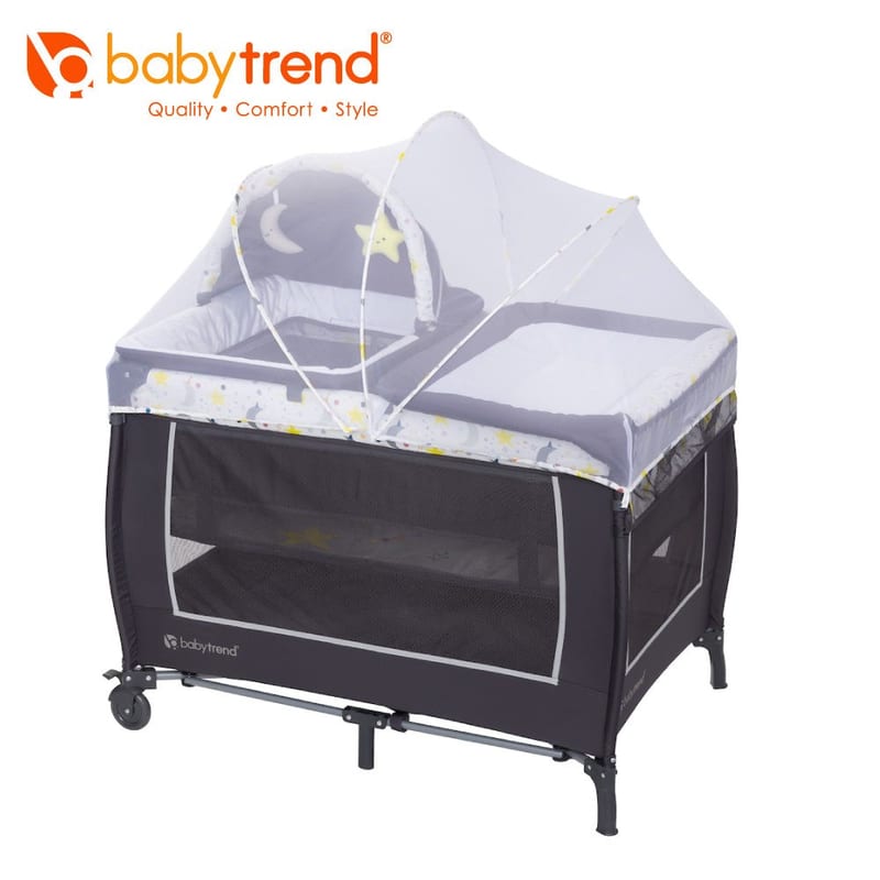 Baby Trend Lil'Snooze Deluxe II Nursery Center Playard - Twinkle Twinkle Little Moon