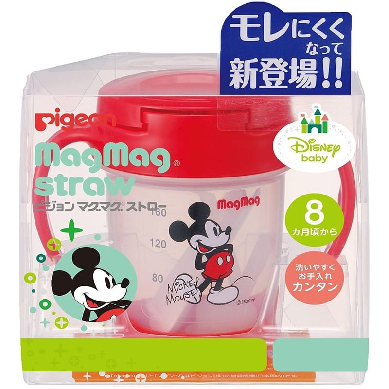 Pigeon Mag Mag Straw Cup Mickey 200 ml (8 months) - From Japan Domestic