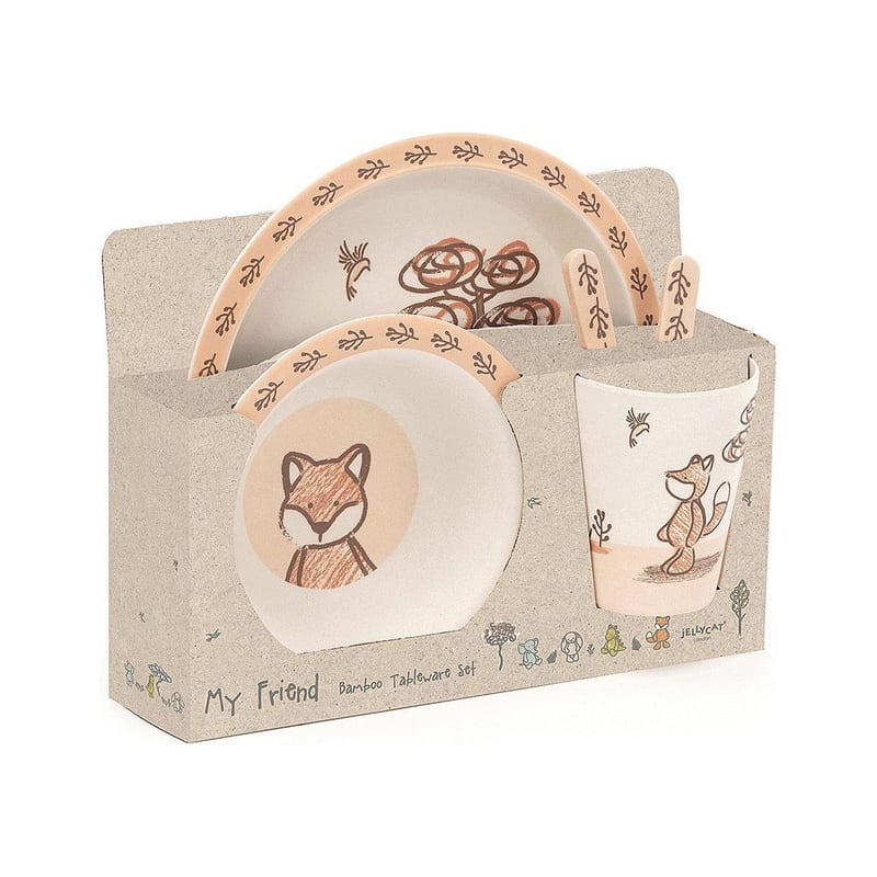 JellyCat My Friend Fox Bamboo Set