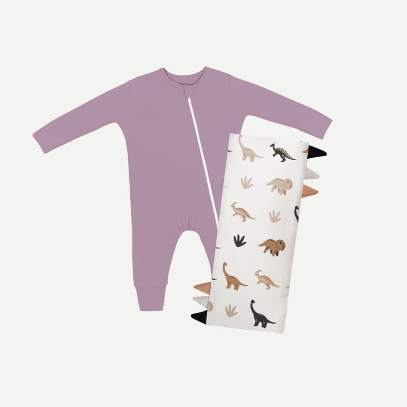 Elly Milley BUNDLE Signature Air Bamboo™ Baby Sleep Suit & Pillow Medium / Newborn Set
