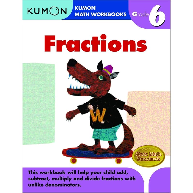 Kumon Math Workbooks Grade 6 Fraction