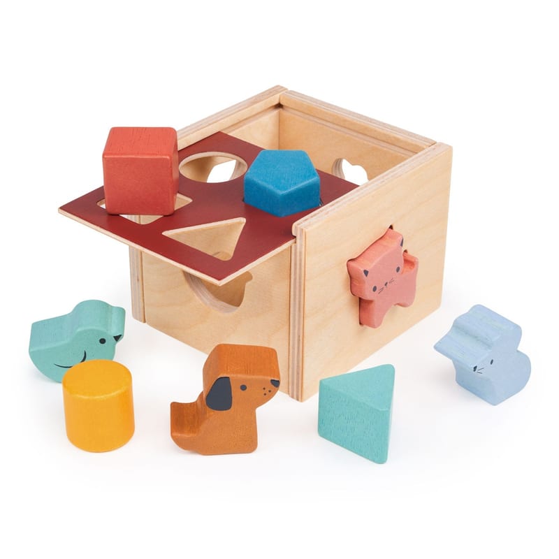Mentari Toys Bambino Shape Sorting Cube | 2 years+