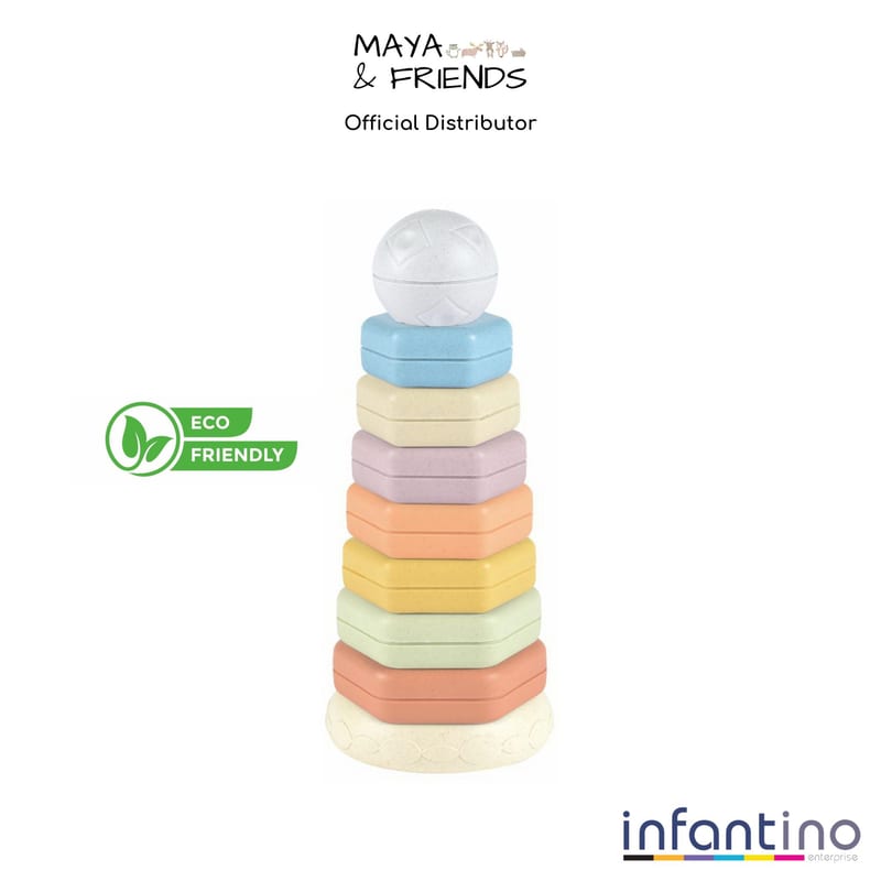 Maya & Friends Bio Hexagonal Stacking Rings