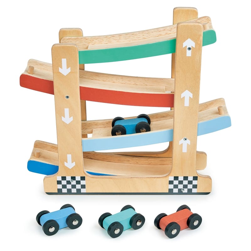 Mentari Toys Wooden Ramp Racer Toy | 18 months+