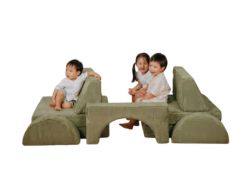 Lollibly Wonderstack Play Sofa (Fern Corduroy)