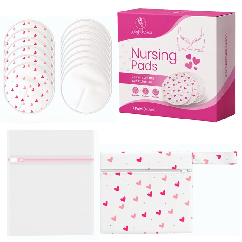 ninja-mama Ninja Mama 3 layer Washable Organic Bamboo Nursing Pads