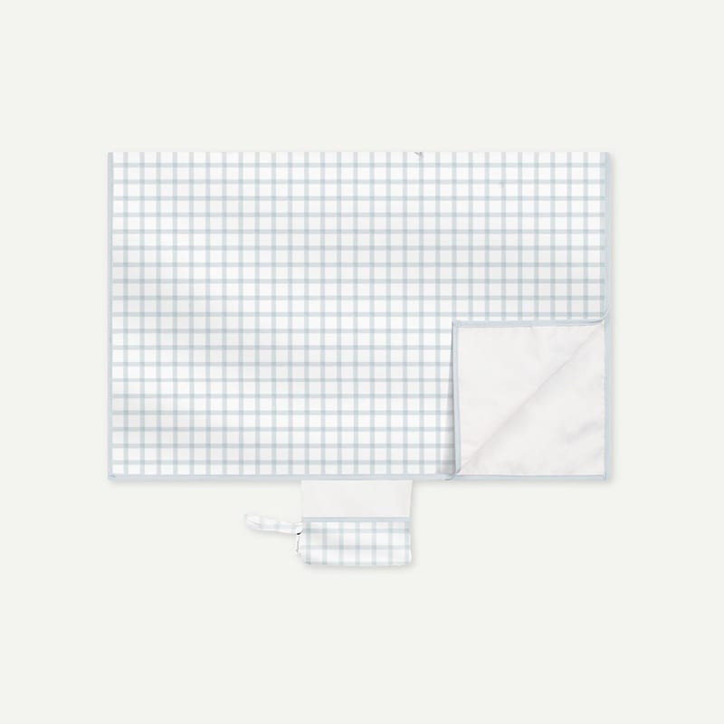 Elly Milley EasyPack Diaper Changing Mat - Gingham Serene Sky