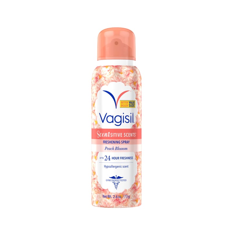 Vagisil Scentsitive Scents Freshening Spray Peach Blossom 73g