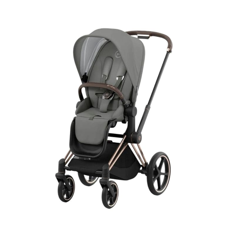 Cybex Priam 4 Rose Gold Frame with Soho Grey Seat Pack
