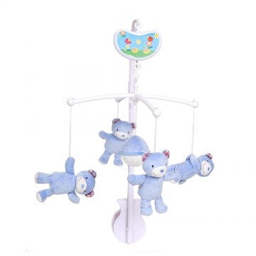 Lucky Baby Biba Toys BB0386 Happy Bear Musical Mobile (2 Colour Option)