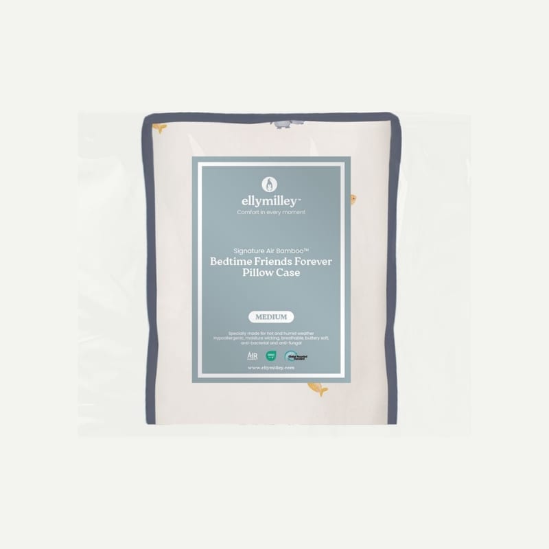 Elly Milley (CASING) Signature Air Bamboo™ Bedtime First Friend BFF Pillow Case - Penguin