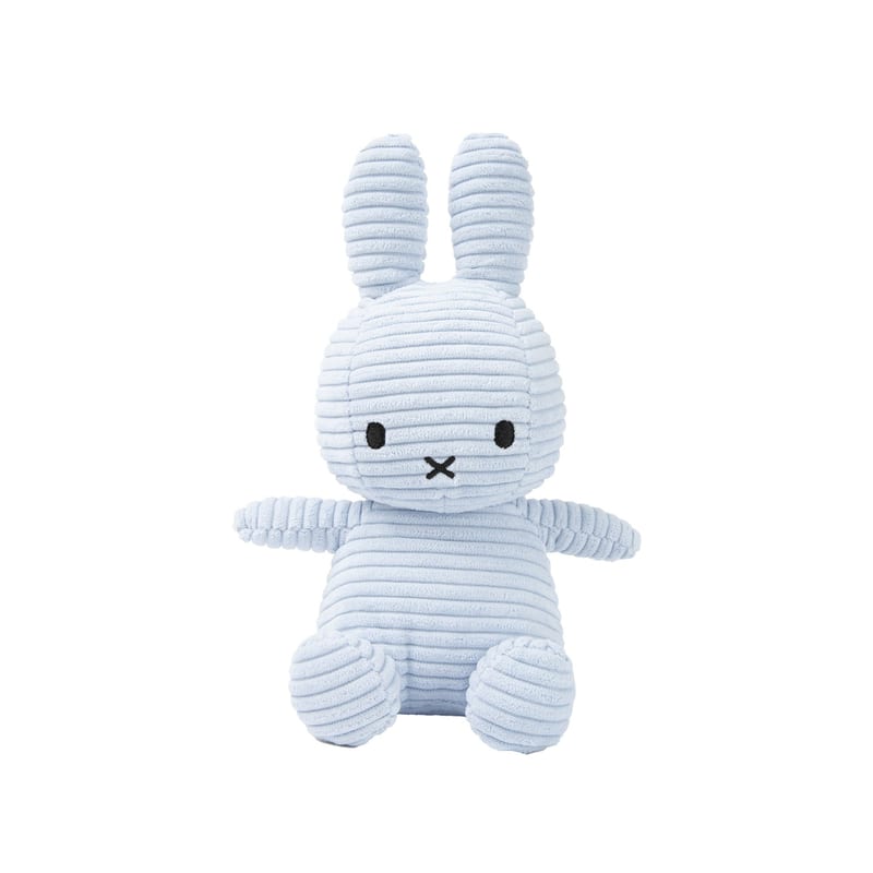 Miffy Sitting Corduroy Ice Blue 23cm