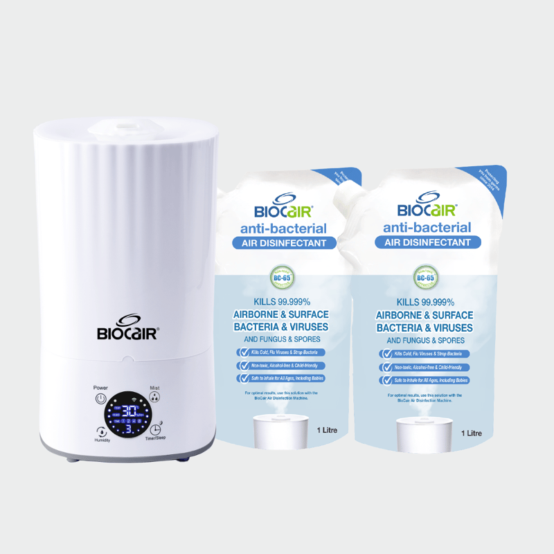 BioCair Classic 250 Anti-Bacterial Disinfectant Air Disinfection Bundle