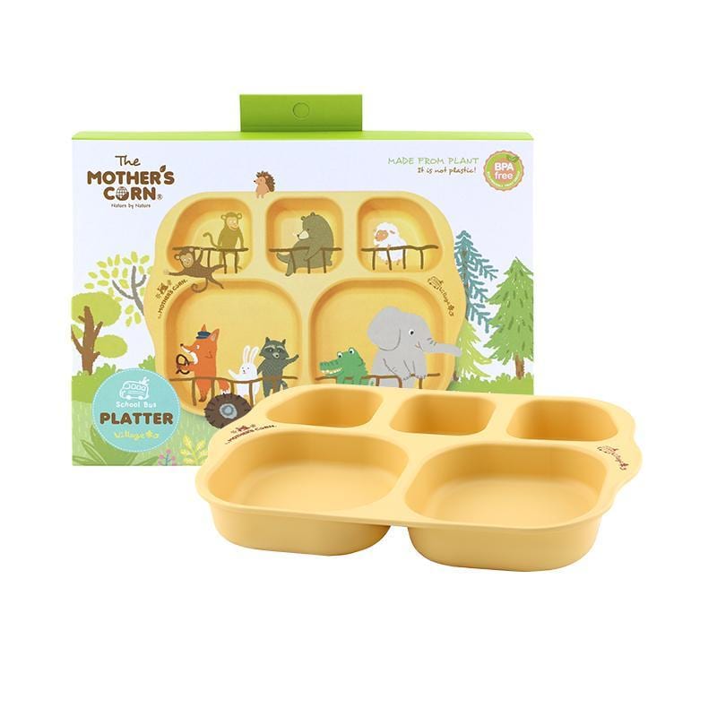 Mother's Corn School Bus Platter