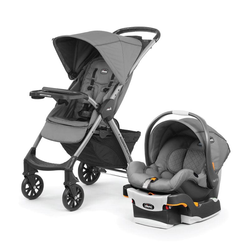 Chicco Mini Bravo Plus Travel System Slate