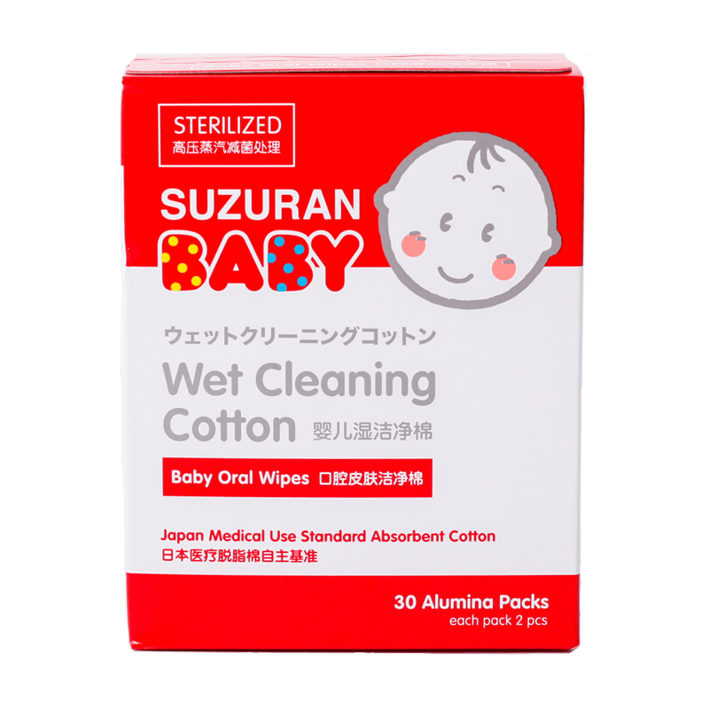 Suzuran Baby Wet Cleaning Cotton 30 pcs