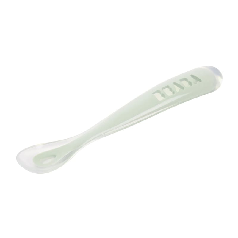 Beaba 1st Stage Silicone Spoon - Misty Green